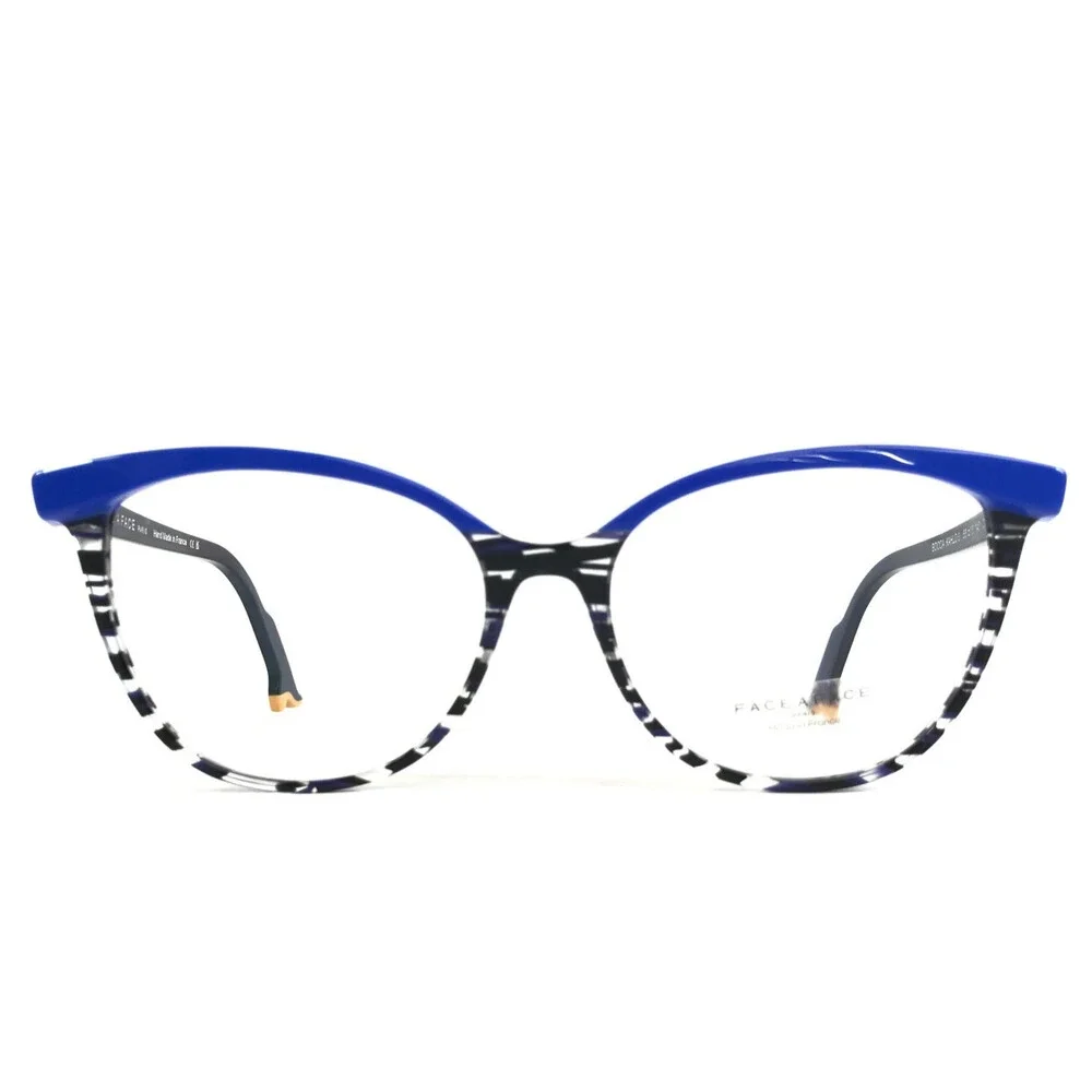 Bocca by Face A Face Eyeglasses Frames KAHLO 3 Col 2162 Flashy Blue 55-16-145